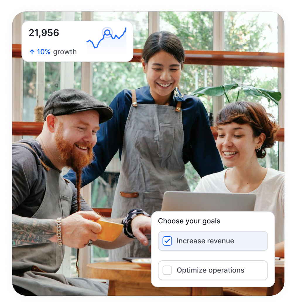 Time back. Profits up. Repeat. illustration